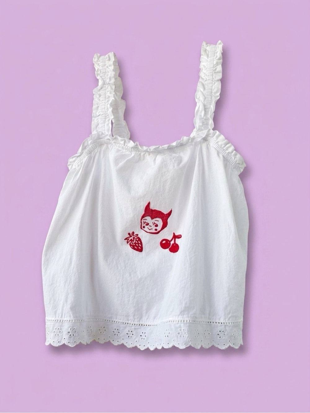 Kewpie Devil Tank Top Custom Printed 1 of 1 Auden Size S